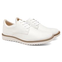 Sapato Masculino Branco Confortável Área Da Saúde Resistente