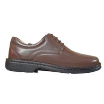 Sapato Masculino Cadarço Antiestresse de Couro Solado Macio Sapato Masculino Cadarço Antiestresse de Couro Solado Macio