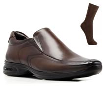 Sapato masculino calçado jota pé 3d vision em couro pelica legítimo 3d air 71455 - Jota Pe