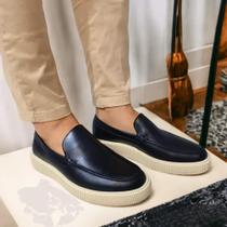 Sapato Masculino Casual Loafer Em Couro Turunelli Calçar Slip on Sapato Masculino Casual Loafer Em Couro Turunelli Calçar Slip on