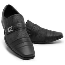 Sapato Masculino Casual Moderno Estilo Italiano Bico Quadrado Elegante Dia-a-Dia