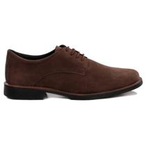 Sapato Masculino Casual Oxford Social Fino Camurça De Amarrar