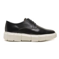 Sapato Masculino Casual Sola Alta Mocflex Em Couro Preto