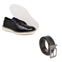 Sapato Masculino + Cinto Oxford Casual Social Cadarço Macio Sapato Masculino + Cinto Oxford Casual Social Cadarço Macio