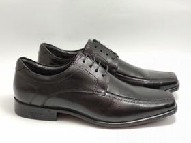Sapato masculino com cadarço em couro cor preto marca Jota Pê 455602
