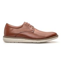 Sapato Masculino Couro Legitimo Oxford Esporte Fino Qualidade Sapatenis 5304 Castanho