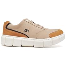 Sapato Masculino Couro Legitimo Sola Alta Casual Amber