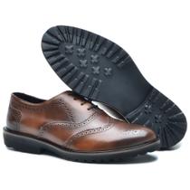 Sapato Masculino Couro Nobre Oxford Brogue