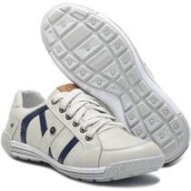 Sapato Masculino Couro Palmilha de Gel Bmbrasil 121/02 Gelo