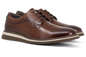 Sapato Masculino Democrata Dune HiSoft 32 Couro Clássico Conforto