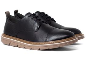 Sapato Masculino Democrata Metropolitan Jeff Casual Couro Cadarço Tratorado Sapato Masculino Democrata Metropolitan Jeff Casual Couro Cadarço Tratorado
