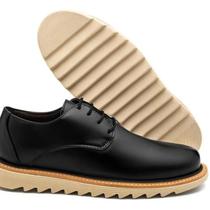 Sapato Masculino Derby Casual Comfort Solado Tratorado