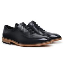 Sapato Masculino Derby Sola Couro Preto Youth Class