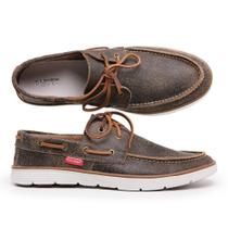 Sapato Masculino Dockside Café confeccionado em 100% Couro Legítimo Sapato Masculino Dockside Café confeccionado em 100% Couro Legítimo