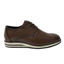Sapato Masculino Elegante Derby Leve Sola Em Eva Couro Eco Pinhao Sapato Masculino Elegante Derby Leve Sola Em Eva Couro Eco Pinhao