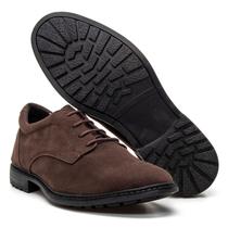 Sapato Masculino Em Couro Camurça Legitimo Macio Confortável Estiloso Com Cadarço Sola Aderente - Phizzer Shoes