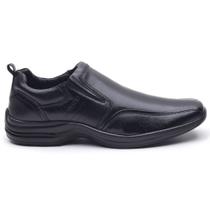 Sapato Masculino em Couro Pelica - Cód 53106 Preto Sapato Masculino em Couro Pelica - Cód 53106 Preto