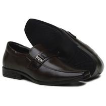 Sapato Masculino Infantil Social Elástico Conforto Cor Café Sapato Masculino Infantil Social Elástico Conforto Cor Café