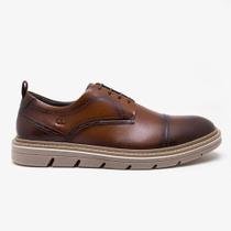 SAPATO MASCULINO JEFF EM COURO TAN - Cód 604101-003 SAPATO MASCULINO JEFF EM COURO TAN - Cód 604101-003