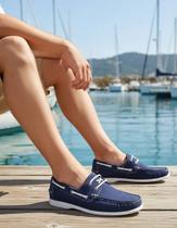 Sapato Masculino Leve Mocassim Drive Slip On Couro Legitimo