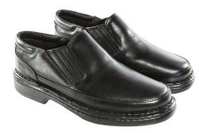 Sapato Masculino Linha Confort - Cód 6017 Preto Tam 38