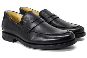 Sapato Masculino Loafer Anatomic Gel Couro Confortável 3010