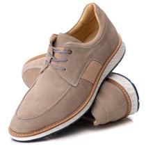 Sapato Masculino Loafer Elite Couro Premium Camurça