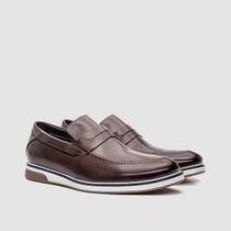 Sapato Masculino Marrom Casual Couro Original Conforto E Estilo Sky Sofisticação E Estilo Zapattero
