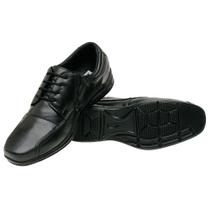 Sapato masculino marrom com cadarço antiderrapante resistente