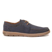 Sapato Masculino Mocassim em Couro Resinado Marinho Polo Urban