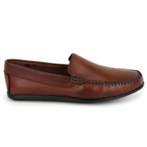 Sapato Masculino Mocassim em Couro Verão Classico