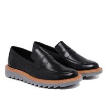 Sapato Masculino Mocassim Loafer Tratorado Couro Premium 015