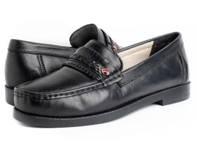 Sapato Masculino Mocassim Social Tradicional Couro Conforto 050