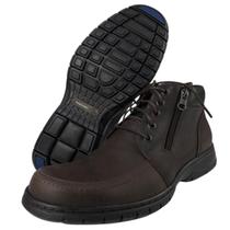 Sapato Masculino Original Anatomic Gel Couro Mustang Brown - Ref. 7980