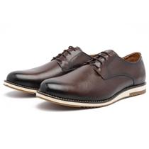 Sapato Masculino Oxford Confort Mocflex - 12000 - Café