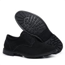 Sapato Masculino Oxford Couro Camurça Preto Sapato Masculino Oxford Couro Camurça Preto