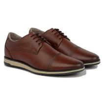Sapato Masculino Oxford Derby Couro Confortável Moderno
