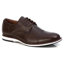 Sapato Masculino Oxford Derby Premium Em Couro Confort