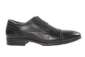 Sapato Masculino Oxford em Couro Carneiro Preto - Cód: 85058 Sapato Masculino Oxford em Couro Carneiro Preto - Cód: 85058