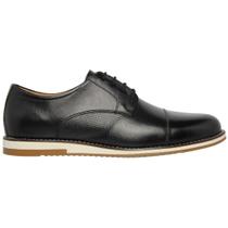 Sapato Masculino Oxford em Couro Preto Sider Social