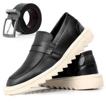 Sapato Masculino Oxford Liso Casual Moderno Sapatenis Social Calce Facil Com solado Tratorado Macio