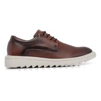 Sapato Masculino Oxford Moderno Amarração Cadarço Tratorado