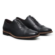 Sapato Masculino Oxford Sola De Couro