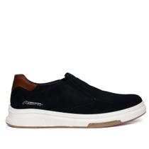 Sapato Masculino Pegada Slip On Nobuck Marinho/Marrom Sapato Masculino Pegada Slip On Nobuck Marinho/Marrom