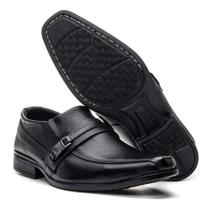 Sapato Masculino Social Bico Fino Esporte Fino Elegante Clássico Básico Preto