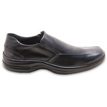 Sapato Masculino Social Calce Fácil Ultra Conforto Palmilha Em Gel De Couro Sem Cadarço Z02 2327