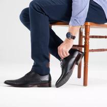 Sapato Masculino Social Carrara COURO LEATHER