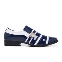 Sapato Masculino Social Casual Verniz Metalizado Brilhoso - Schiareli