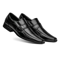 Sapato Masculino Social Com Elastico Lateral Fivela Prático Casual Fino Confortável