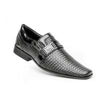 Sapato Masculino Social Comfort Malbec Alongado Preto 70194
